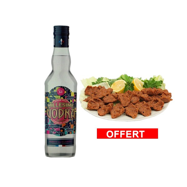 Bouteille Vodka Millésime 70cl + Plateau de çiğ köfte offerts